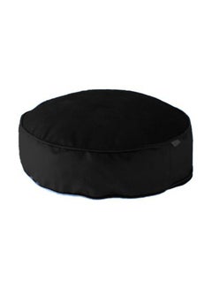 REGAL IN HOUSE Round Velvet Bean Bag Velvet Black 60x20cm 