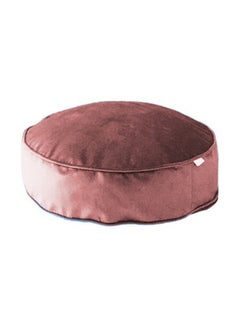 REGAL IN HOUSE Round Velvet Bean Bag Velvet Dark Pink 60x20cm 