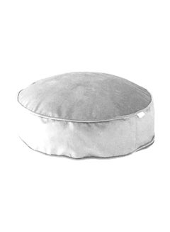 REGAL IN HOUSE Round Velvet Bean Bag Velvet White 60x20cm 