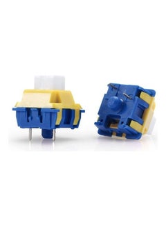 A113 Bullet-B Tactile Mechanical Switch, 3-Pin Plate Mounted Blue Switches Equivalent, Hot-Swappable DIY Keyboard Clicky Switch Mod, 50 Million Click(24 pcs Switches, Keycap + Switch Puller)