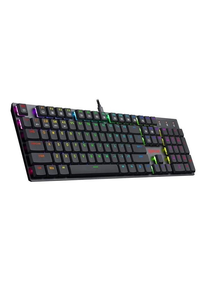 REDRAGON K535 APAS Gaming Mechanical Keyboard - Low Profile Blue Switches -Black  - Image 1