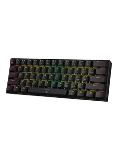 REDRAGON Dragonborn K630 Wired RGB 60% Mechanical Keyboard, Outemu Red Linear Key Switches, Hot-Swappable, Detachable Type-C Cable, Anti-Ghosting Keys, Black  - Image 1