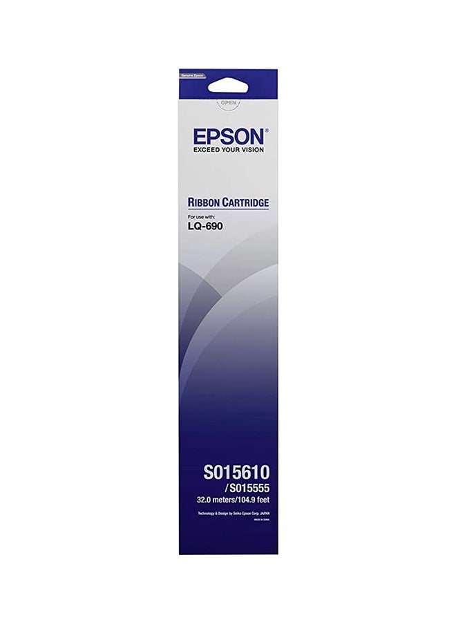 EPSON Lq-690 Ribbon Cartridge Black 