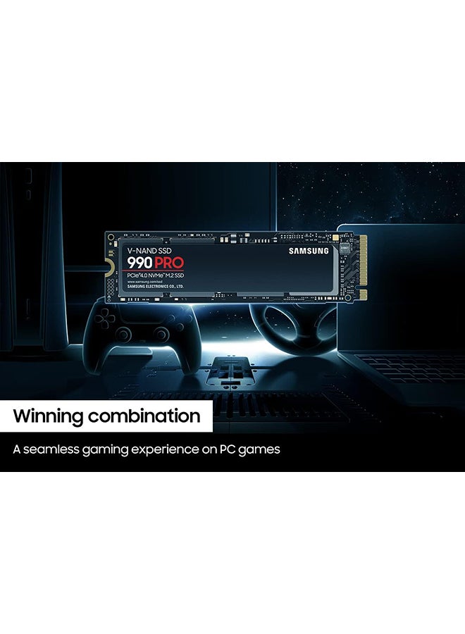 سامسونج - سلسلة 990 PRO-PCIe Gen4. X4 NVMe 2.0c - M.2 SSD داخلي (MZ-V9P2T0B/AM) - Image 1