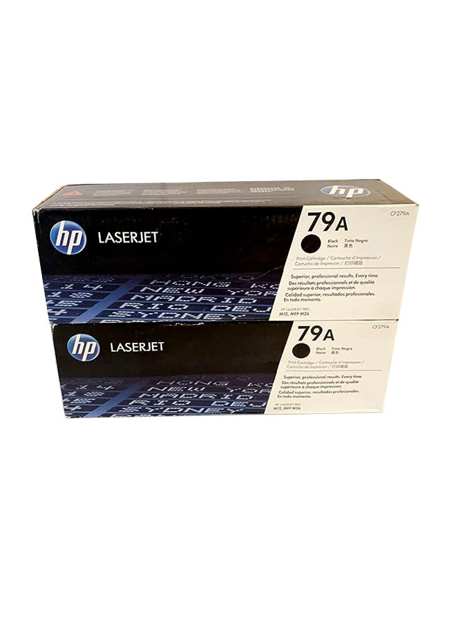 HP 79A|CF279A Toner Cartridge - 2 Pack Black 