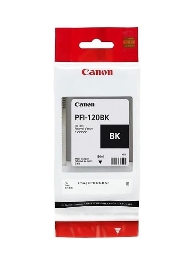 Canon PFI-120BK Pigment Ink Tank 130ml in Retail Packaging Black - Image 2