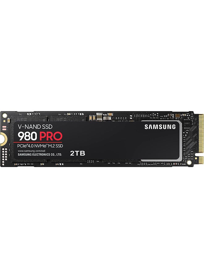 سامسونج 980 PRO PCIe 4.0 (مكرر إلى 7.000 ميجابايت/ثانية) NVMe M.2 (2280) محرك الحالة الصلبة الداخلي (SSD) (MZ-V8P2T0BW)  - Image 1