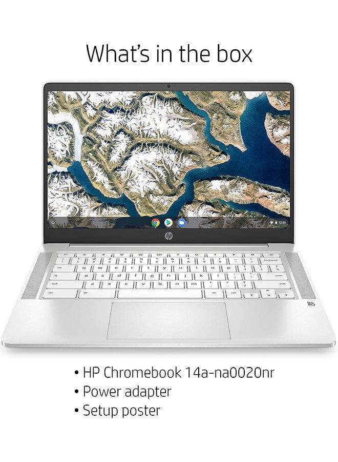 Chromebook - 14a-na0020nr Laptop With 14-Inch Display, Celeron N4020 Processor/4GB RAM/32GB Emmc/Intel UHD Graphics 600/Chrome OS English Grey