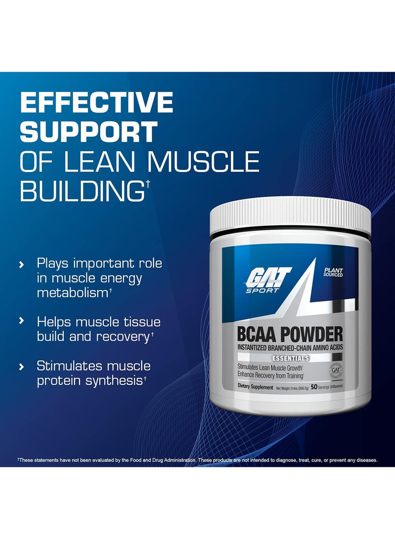 GAT BCAA Powder - Instantized Branched-Chain Amino Acids, 266.5 Grams, 50 Servings  - Image 4