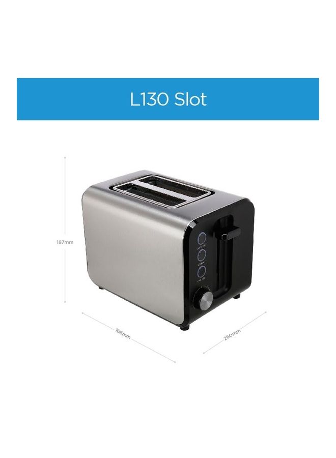 Midea - Toaster 2 Slots, With Adjustable Browning Control, Removable Crumb Tray, Automatic Pop Up, Defrost, Warm, Cancel, Auto Power Cut Off Function, 7 Level Settings 950 W MTRW2L20W Sliver - Image 1