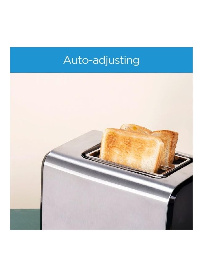 Midea - Toaster 2 Slots, With Adjustable Browning Control, Removable Crumb Tray, Automatic Pop Up, Defrost, Warm, Cancel, Auto Power Cut Off Function, 7 Level Settings 950 W MTRW2L20W Sliver - Image 1
