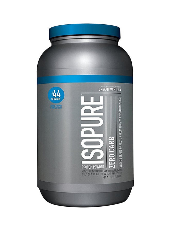 آيزوبيور مسحوق بروتين زيرو كارب 1.36 كجم كريمة الفانيليا - Image 1