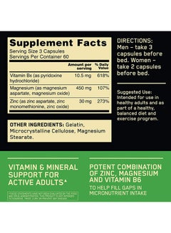 Optimum Nutrition ZMA Dietary Supplement Capsules - 180 capsules  - Image 3