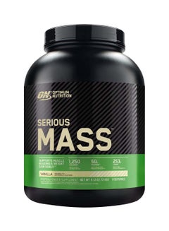 Optimum Nutrition Serious Mass Weight Gain Protein Powder Vanilla 6lb  - Image 1