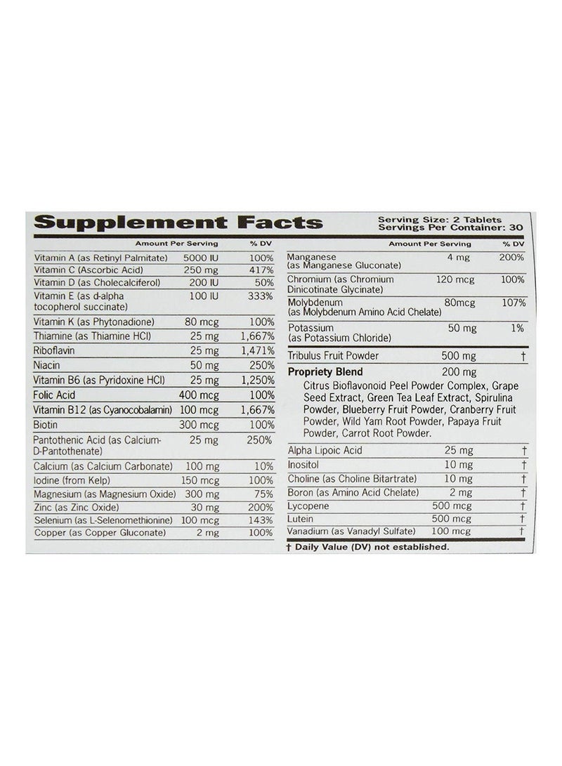 GAT - Mult Plus Test - 60 Tablets - Image 1
