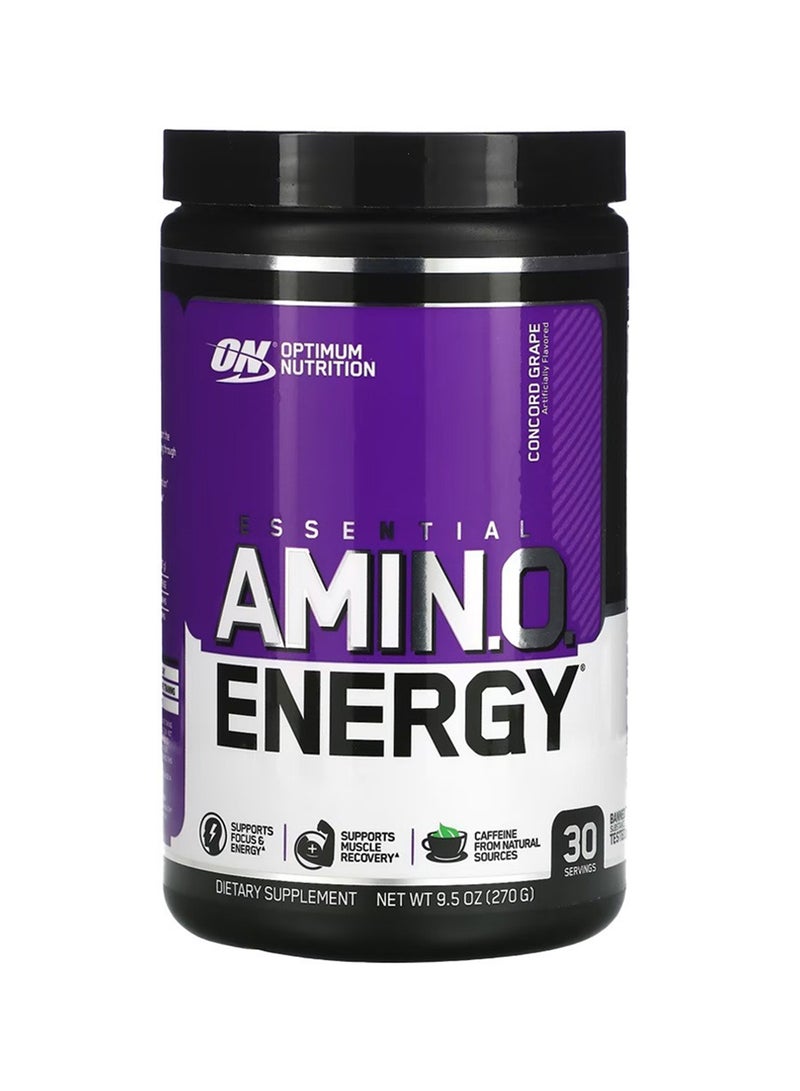 Optimum Nutrition - Essential Amin.O. Energy - Concord Grape - 30 Servings - 270 grams - Image 1