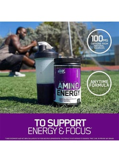 Optimum Nutrition Essential Amin.O. Energy - Concord Grape - 30 Servings - 270 grams  - Image 2