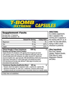 MHP T-Bomb 3xtreme Dietary Supplement - 168 Capsules  - Image 3