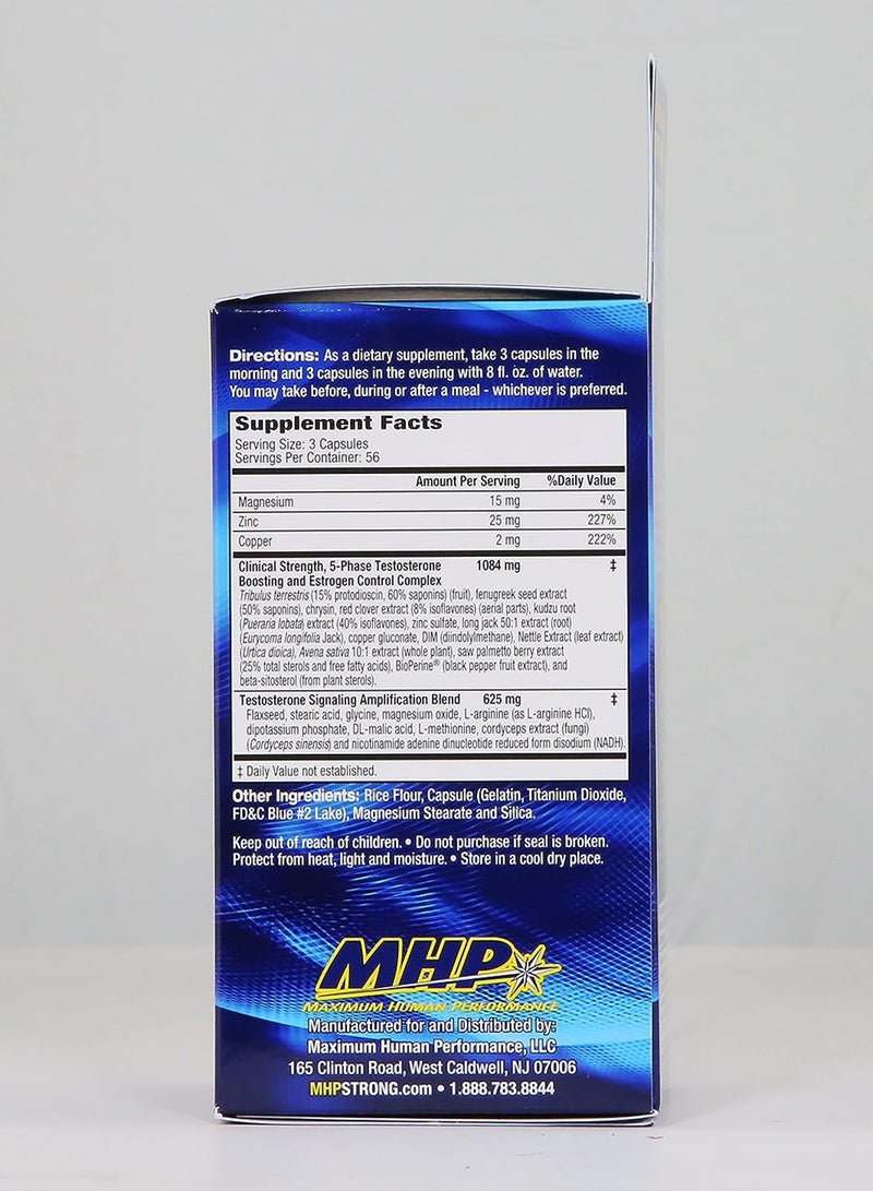 MHP - T-Bomb 3xtreme Dietary Supplement - 168 Capsules - Image 1