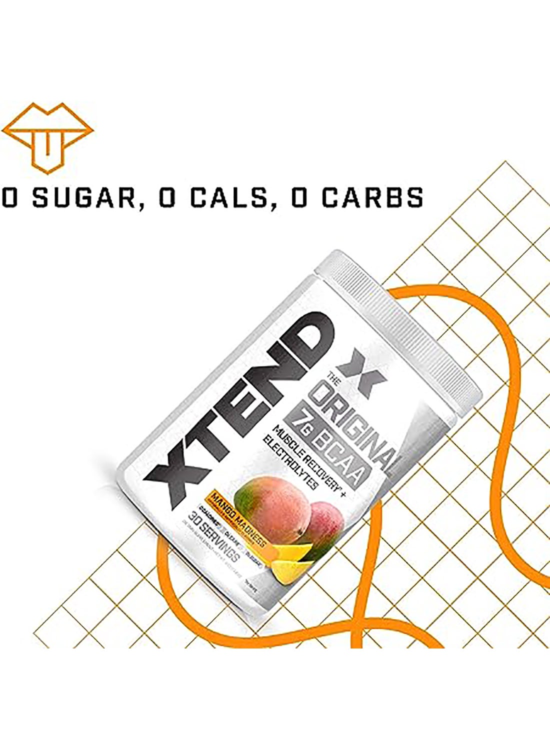 Xtend The Original 7G Bcaa Muscle Recovery + Electrolytes Mango Madness - 30 Servings 405G