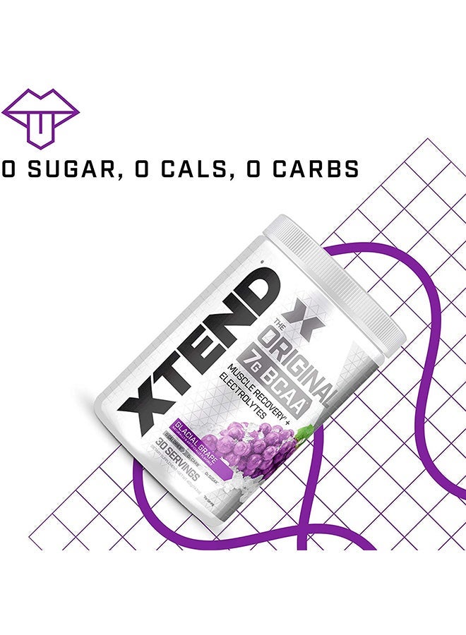 Original 7G Bcaa Muscle Recovery + Electrolytes, Glacial Grape - 30 Servings - 390 Grams