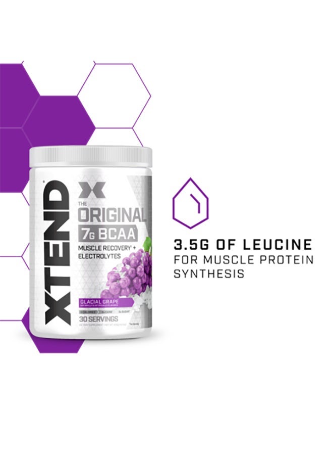 Original 7G Bcaa Muscle Recovery + Electrolytes, Glacial Grape - 30 Servings - 390 Grams