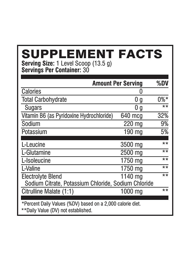 Original 7G Bcaa Muscle Recovery + Electrolytes, Glacial Grape - 30 Servings - 390 Grams