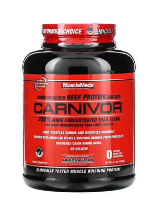 Carnivor Beef Protein Isolate Powder, Cookies & Cream, 56 Servings, 1680 Gram, 3.7 Pound - v1691046561/N48625406A_1