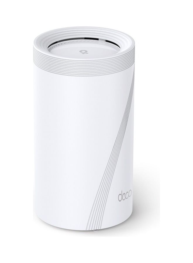 TP-LINK Tri-Band Wi-Fi 7 BE19000 Whole Home Mesh System (Deco BE85) | 12-Stream 19 Gbps | 2× 10G + 2× 2.5G Ports Wired Backhaul, 8× High-Gain Antennas | VPN, AI-Roaming, 4×4 MU-MIMO, HomeShield(1-Pack) White White  - Image 3