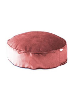 REGAL IN HOUSE Round Velvet Bean Bag Velvet Light Pink 60x20cm 