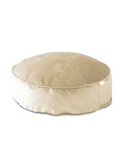 REGAL IN HOUSE Round Velvet Bean Bag velvet Ivory 60x20cm 