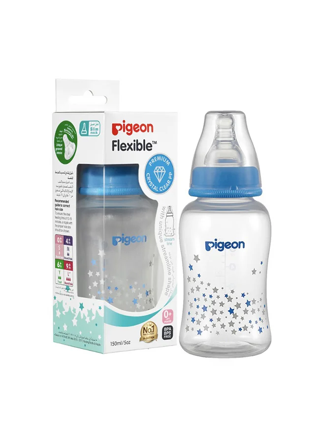 pigeon Streamline Slim Neck Feeding Bottle - 150ML - Assorted
