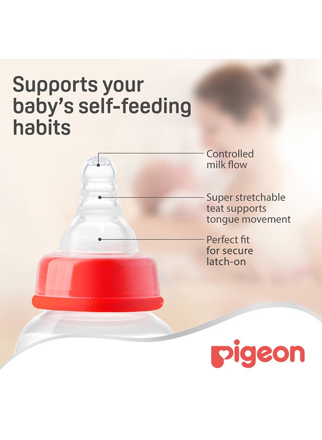 pigeon Peristaltic Slim Neck Silicone Nipple 3 pieces Box - S (0-3 Months)  - Image 3