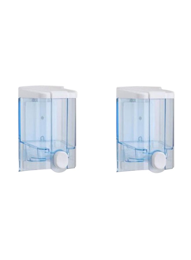 فيالي موزع صابون سائل مكون من قطعتين. أبيض 500ملليلتر - Image 1