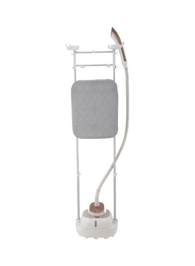 Midea - 1800W Digital Garment Steamer With Detachable Board, Free Angle Adjustable Poles Rotary Wheels + Multiple Attachments For Wrinkle & Sanitized Garment 2 L 1800 W MYGZ20D2W White - Image 1