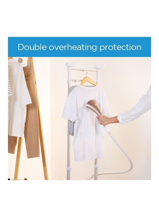 Midea - 1800W Digital Garment Steamer With Detachable Board, Free Angle Adjustable Poles Rotary Wheels + Multiple Attachments For Wrinkle & Sanitized Garment 2 L 1800 W MYGZ20D2W White - Image 1