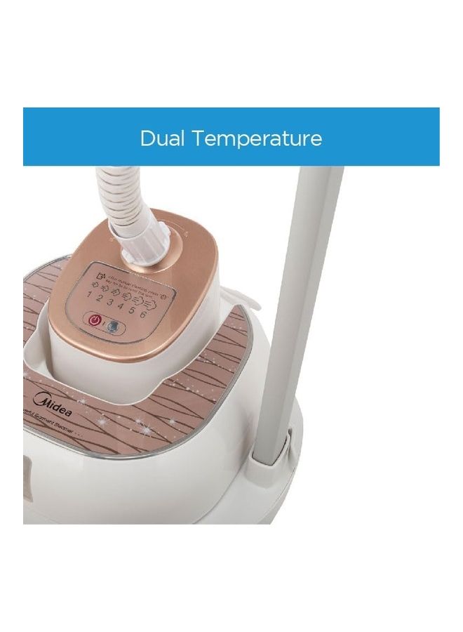 Midea - 1800W Digital Garment Steamer With Detachable Board, Free Angle Adjustable Poles Rotary Wheels + Multiple Attachments For Wrinkle & Sanitized Garment 2 L 1800 W MYGZ20D2W White - Image 1