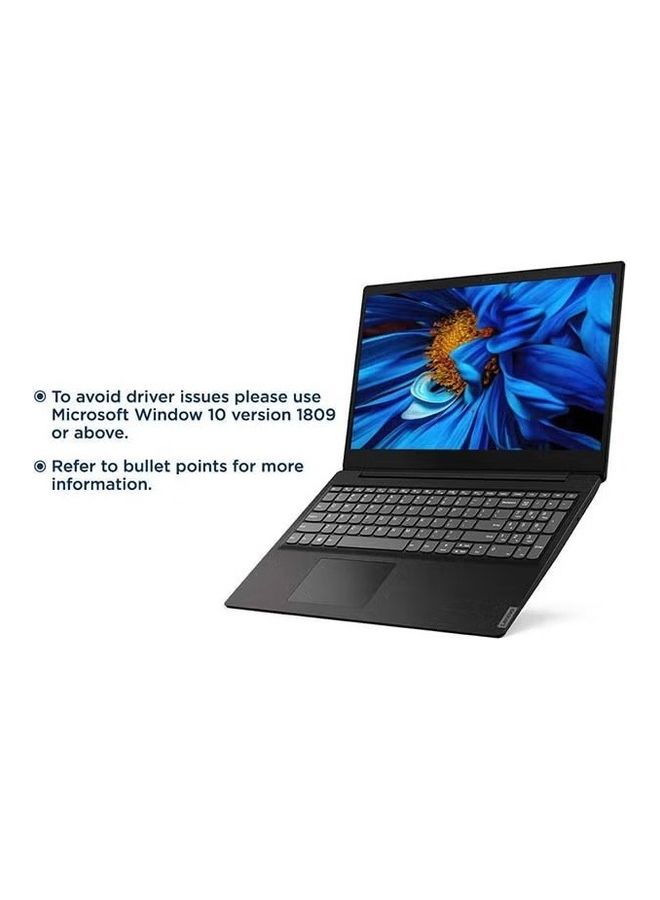 IdeaPad S145 Laptop With 15.6-Inch HD 1366x768 Display/Intel Celeron N4000/4GB RAM DDR4/1TB HDD/Intel UHD Graphics English/Arabic Black