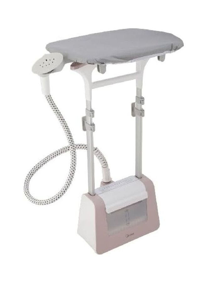 Midea 1800W Mechanical Garment Steamer 30 Gm/Min Steam, Double Rods Adjustment, Table Ironing Board 1.5 L 1800 W YGD20P2W White  - Image 1