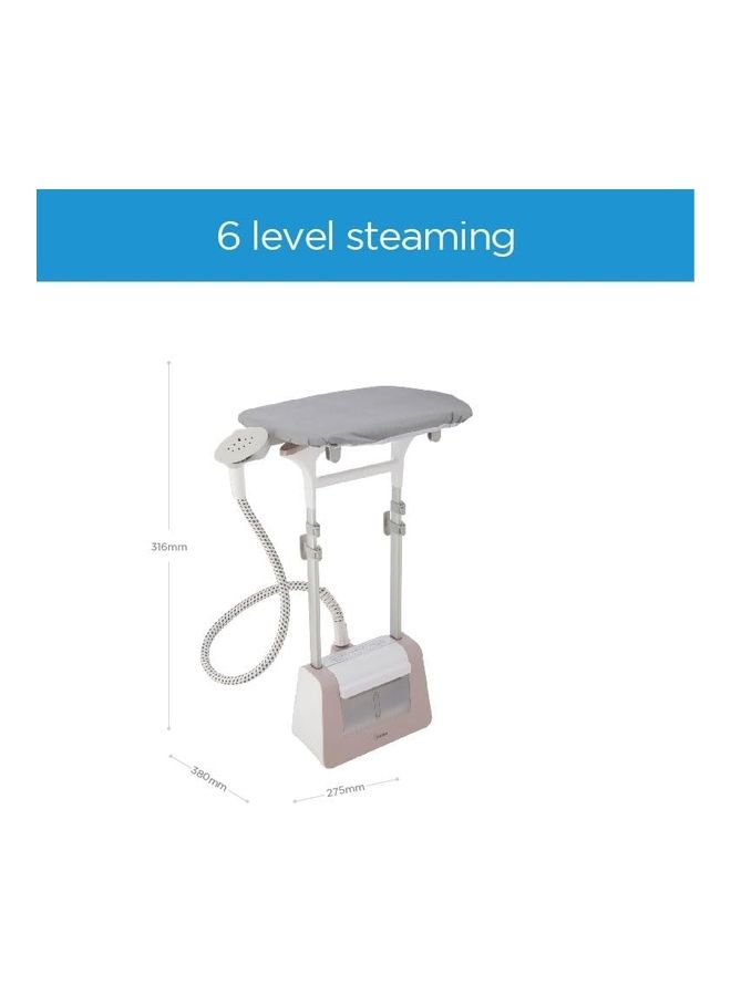 Midea 1800W Mechanical Garment Steamer 30 Gm/Min Steam, Double Rods Adjustment, Table Ironing Board 1.5 L 1800 W YGD20P2W White  - Image 3