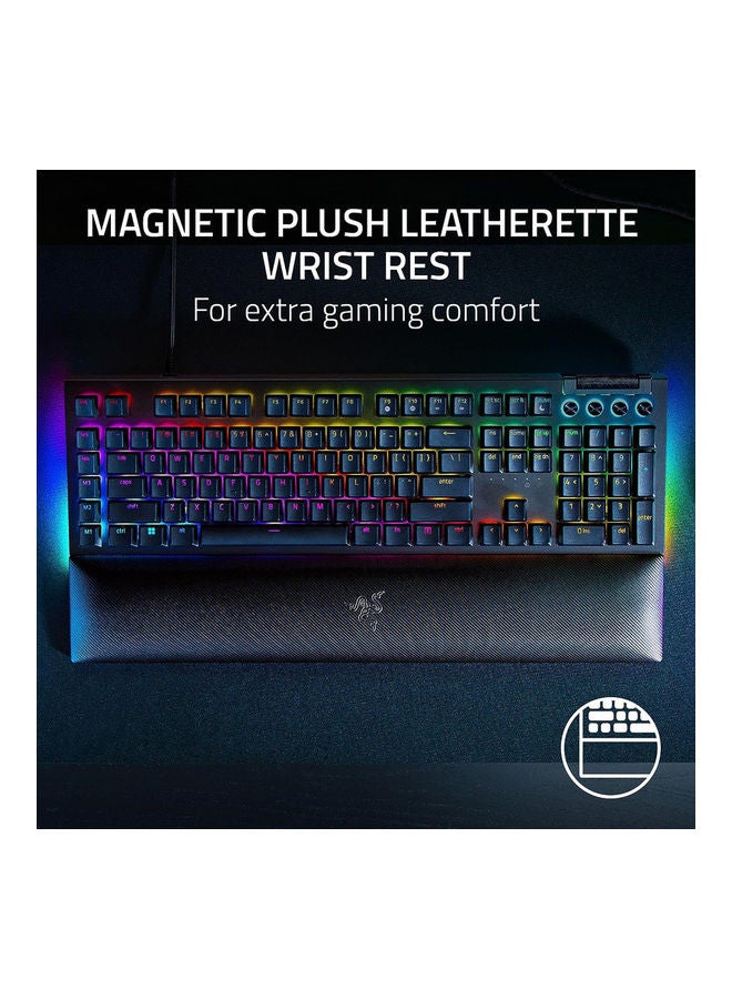 ريزر لوحة مفاتيح الألعاب الميكانيكية BlackWidow V4، مفاتيح Razer Yellow، اتصال سلكي، أسطوانة متعددة الوظائف، 6 مفاتيح ماكرو، مفاتيح Doubleshot ABD، تخطيط إنجليزي، أسود | RZ03-04691800-R3M1 - Image 5