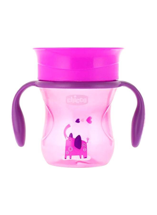 Chicco NaturalFit Sippy Cup With Soft Silicone Spill-proof Straw, 200 Ml, Pink - 8058664081370  - Image 1