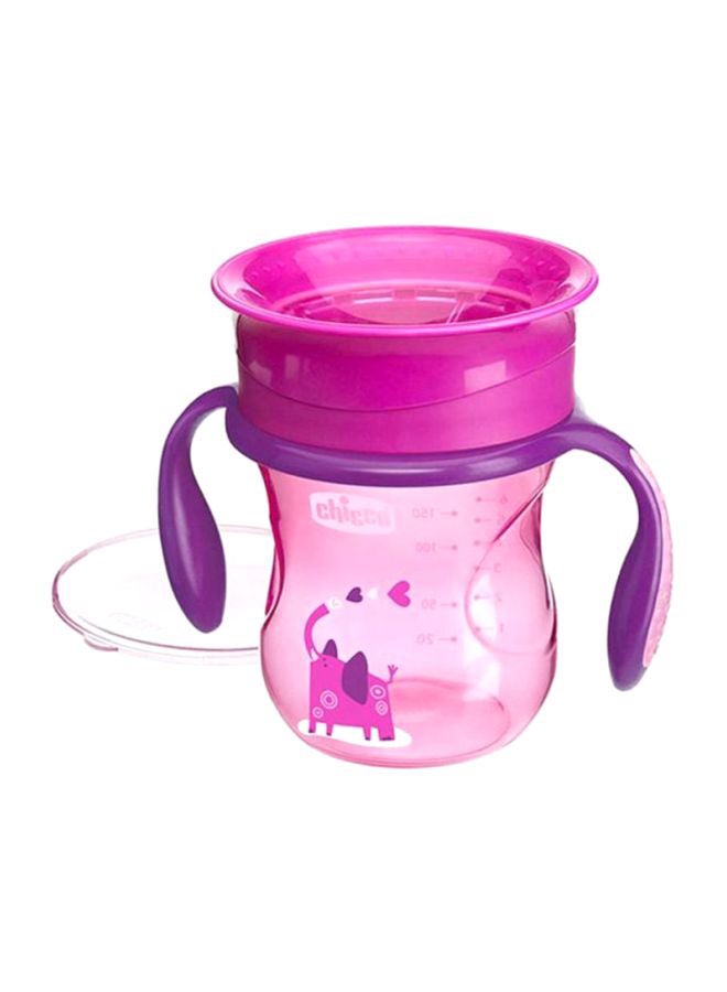 Chicco NaturalFit Sippy Cup With Soft Silicone Spill-proof Straw, 200 Ml, Pink - 8058664081370  - Image 3