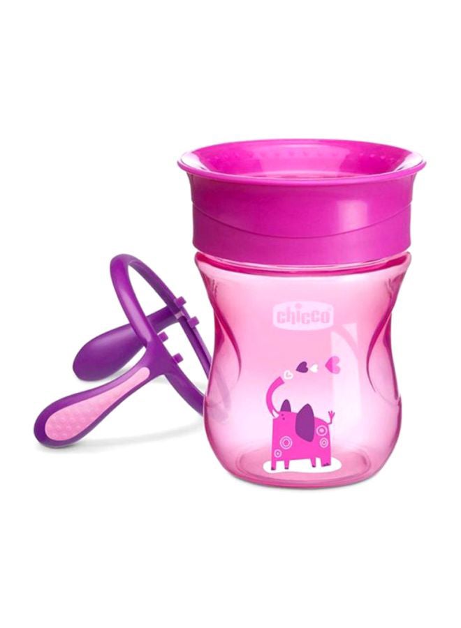 Chicco NaturalFit Sippy Cup With Soft Silicone Spill-proof Straw, 200 Ml, Pink - 8058664081370  - Image 5
