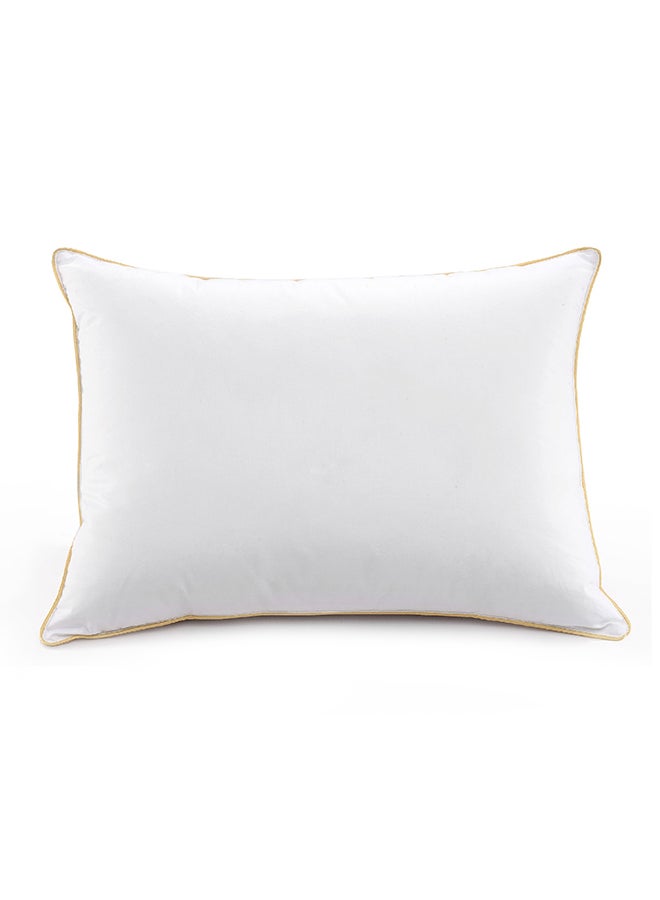 PENHALIGON'S Hotel Pillow, for Back, Neck, and Shoulder Support Soft Fluffy Golden Line Hotel Pillows Microfiber White 75x50cm  - Image 1