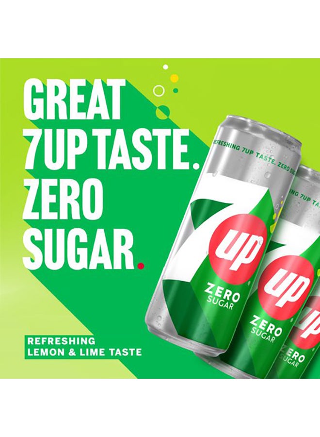7up Extra Fizz Zero Sugar Can 330ml Pack of 6 - Image 2