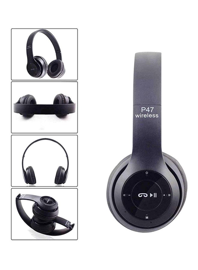 P47 - P47 Wireless Headset Black - Image 1