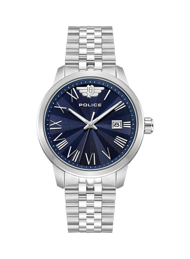POLICE Men's Analog Round Shape Metal Wrist Watch PEWJH0021303 - 41 Mm  - Image 1