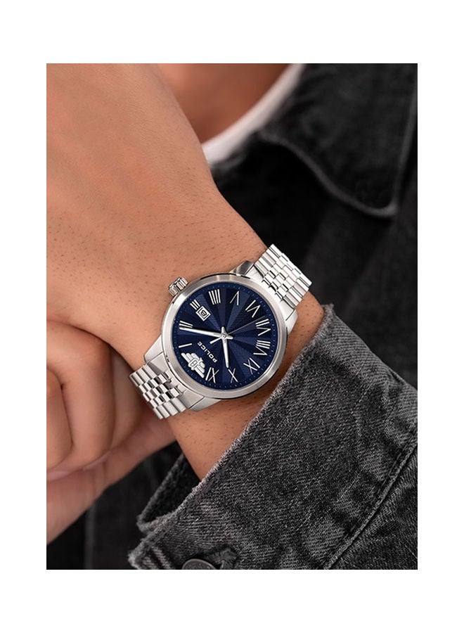 POLICE Men's Analog Round Shape Metal Wrist Watch PEWJH0021303 - 41 Mm  - Image 5