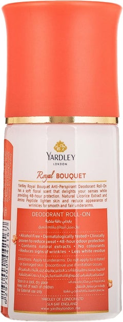 Yardley Royal Bouquet Roll-On Deodorant 50ml  - Image 2